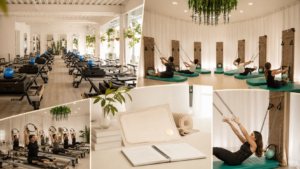 Formaciones de Pilates Mat Reformer Chair y Springboard en The Fit Academy